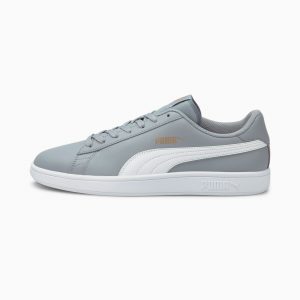 Puma Smash v2 L Grau/Weiß/Gold (365215-28)
