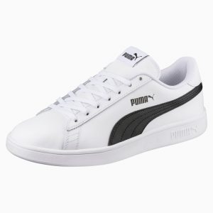 Puma Smash v2 L  Weiß/Schwarz (365215-01)