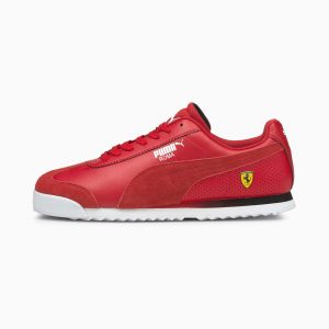 Puma Scuderia Ferrari Roma Herren Motorsportschuhe Rot/Weiß (306766-02)