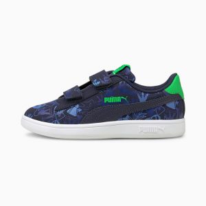 Puma Smash v2 Archeo Summer Kinder Blau (368792-01)