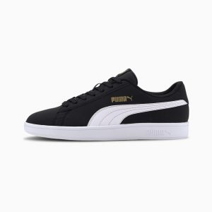 Puma Smash v2 Buck Schwarz/Weiß/Gold (365160-23)