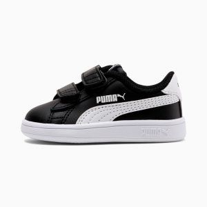 Puma Smash v2 Kinder  Schwarz/Weiß (365174-03)