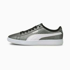 Puma Vikky v2 Glitz 2 Jugend Silber/Schwarz/Weiß (373168-06)