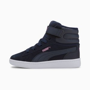 Puma Vikky v2 Mid Fur V Blau/Rosa/Weiß (370623-04)