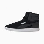 Puma Vikky v2 Mid Fur Youth Mädchen  Schwarz/Weiß (370622-03)
