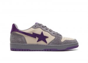 A Bathing Ape Court Sta Mist Grey Royal Purple