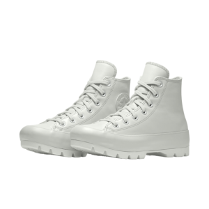 Converse Custom Lugged Leather Chuck Taylor All Star High Top White White ((570634C))