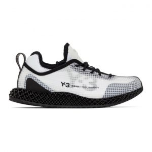 Y-3 White Runner 4-D Sneakers (FX1059)