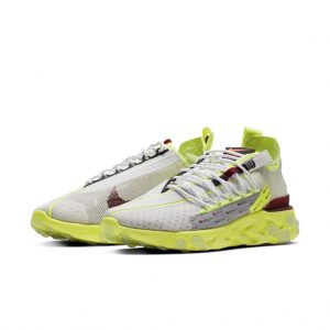Nike React Runner ISPA Platinum Tint Volt Glow Team Red