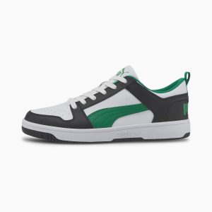 Puma Rebound Lay Up Lo SL Weiß/Grün/Schwarz (369866-12)