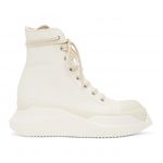 Rick Owens Drkshdw White Abstract High Sneakers (DU21S2840 RUHPM)