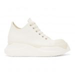 Rick Owens Drkshdw White Abstract Low Sneakers (DU21S2842 RUHPM)
