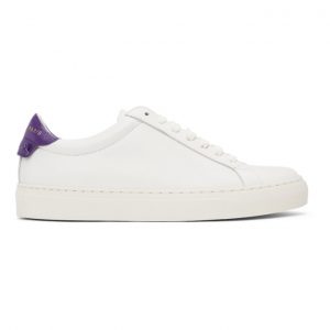 Givenchy White and Purple Urban Knots Sneakers (BE0003E0YF)