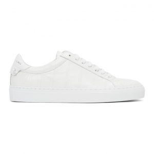Givenchy White Croc Urban Knots Sneakers (BE0003E10J)