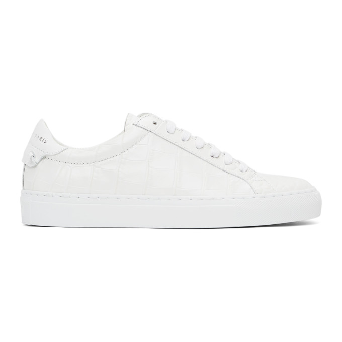 Givenchy White Croc Urban Knots Sneakers (BE0003E10J)