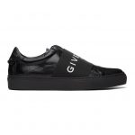 Givenchy Black Croc Elastic Urban Knots Sneakers (BE0005E10X)