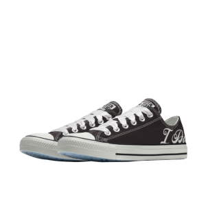 Converse Custom Wedding Chuck Taylor All Star Low Top Blackido ((171213C))