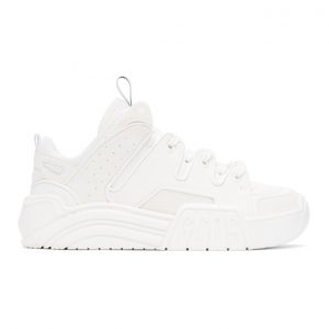 GCDS White Slim Skate Sneakers (SS21M010007)
