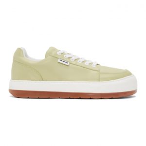 Sunnei Green Leather Dreamy Sneakers (D01LIGHTGREEN)