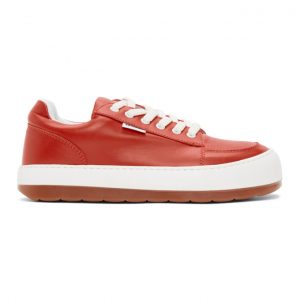 Sunnei Red Leather Dreamy Sneakers (D01RED)