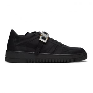 1017 ALYX 9SM Black Satin Buckle Sneakers (AAUSN0023FA01.S21)