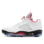 Air Jordan  5 Low Golf Fire Red (Silver Tongue) (CD3100-100)