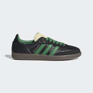adidas Wales Bonner Samba Schuh Core Black / Cream White / Green (S42590)