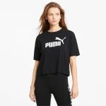 Puma Essentials Logo Cropped T-Shirt Schwarz (586866-01)