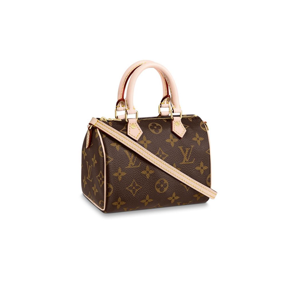Louis Vuitton Nano Speedy Monogram Bag Brown (2020) (M61252)