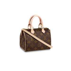 Louis Vuitton Nano Speedy Monogram Bag Brown (2020) (M61252)
