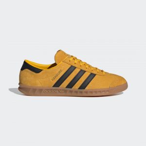 adidas Hamburg Schuh Crew Yellow / Core Black / Gold Metallic (FX5673)