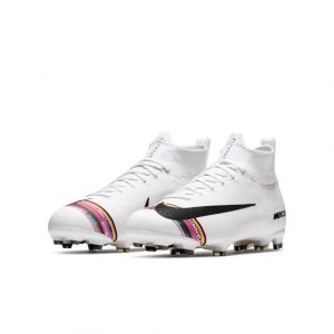 Nike Jr. Superfly 6 Elite LVL UP FG Fußballschuh für normalen Rasen für jüngere/ältere Weiß (AJ3086-109)