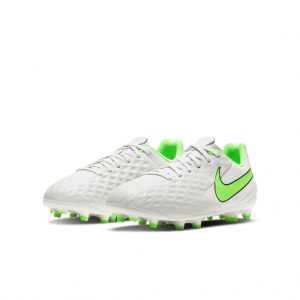 Nike Jr. Tiempo Legend 8 Academy MG Fußballschuh für verschiedene Böden für jüngere/ältere Grau (AT5732-030)