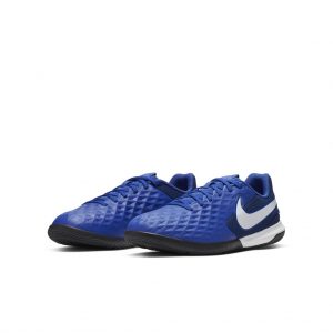 Nike Jr. Tiempo Legend 8 Academy IC Fußballschuh für Hallen- und Hartplätze für jüngere/ältere Blau (AT5735-414)
