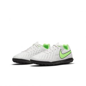 Nike Jr. Tiempo Legend 8 Club TF Fußballschuh für Kunstrasen für jüngere Grau (AT5883-030)
