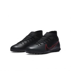 Nike Jr. Mercurial Superfly 7 Club TF Fußballschuh für Kunstrasen für jüngere/ältere Schwarz (AT8156-060)