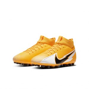 Nike Jr. Mercurial Superfly 7 Academy AG Fußballschuh für Kunstrasen für jüngere/ältere Orange (BQ5405-801)