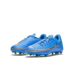 Nike Jr. Phantom GT Academy MG Fußballschuh für verschiedene Böden für jüngere/ältere Blau (CK8476-400)