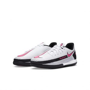 Nike Jr. Phantom GT Academy IC Fußballschuh für Hallen- und Hartplätze für jüngere/ältere Weiß (CK8480-160)