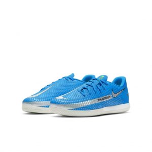 Nike Jr. Phantom GT Academy IC Fußballschuh für Hallen- und Hartplätze für jüngere/ältere Blau (CK8480-400)