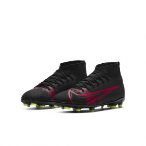 Nike Jr. Mercurial Superfly 8 Club MG Fußballschuh für verschiedene Böden für jüngere/ältere Schwarz (CV0790-090)