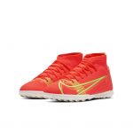 Nike Jr. Mercurial Superfly 8 Club TF Fußballschuh für Kunstrasen für jüngere/ältere Rot (CV0795-600)