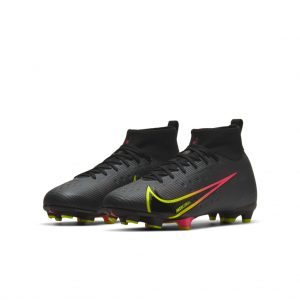 Nike Jr. Mercurial Superfly 8 Pro FG Fußballschuh für normalen Rasen für jüngere/ältere Schwarz (CV0804-090)
