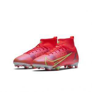 Nike Jr. Mercurial Superfly 8 Pro FG Fußballschuh für normalen Rasen für jüngere/ältere Rot (CV0804-600)