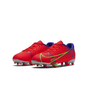 Nike Jr. Mercurial Vapor 14 Academy FG/MG Fußballschuh für verschiedene Böden für jüngere/ältere Rot (CV0811-600)