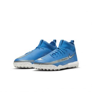 Nike Jr. Phantom GT Academy Dynamic Fit TF Fußballschuh für Kunstrasen für jüngere/ältere Blau (CW6695-400)
