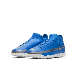 Nike Jr. Phantom GT Club Dynamic Fit TF Fußballschuh für Kunstrasen für jüngere/ältere Blau (CW6729-400)