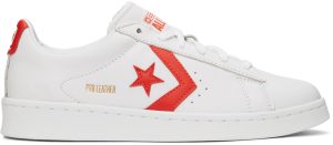 Converse Pro Leather-Low Top Weiß/Bright Poppy/Weiß (170756C)