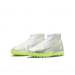 Nike Jr. Mercurial Superfly 8 Academy TF Fußballschuh für Kunstrasen für jüngere/ältere Weiß (CV0789-107)