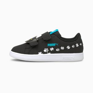 Puma Smash v2 Summer Animals Kinder Schwarz (368788-01)